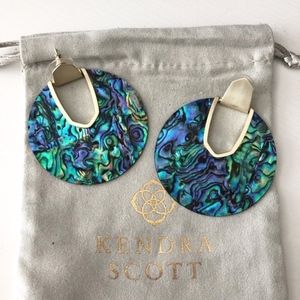 {Kendra Scott} Abalone Diane Statement Earrings